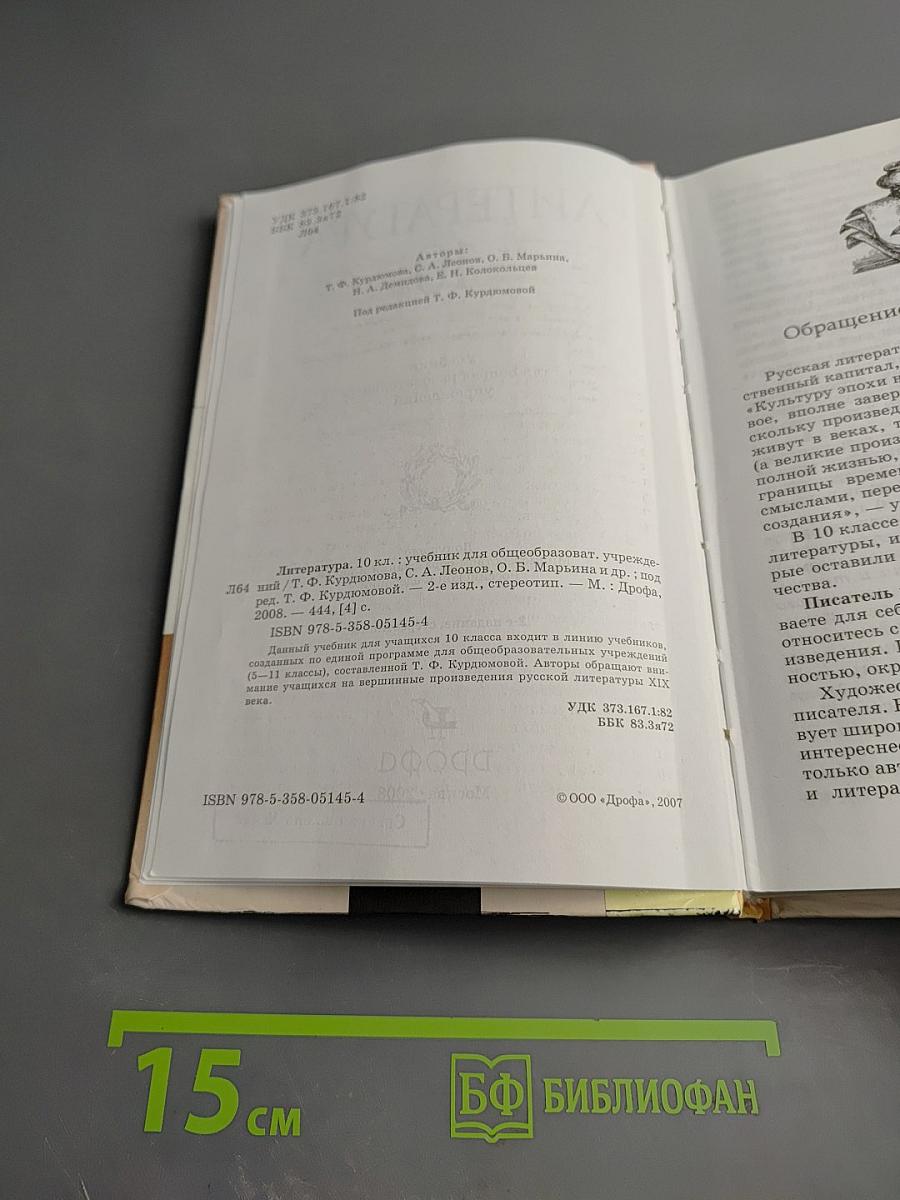 Литература 10 класс