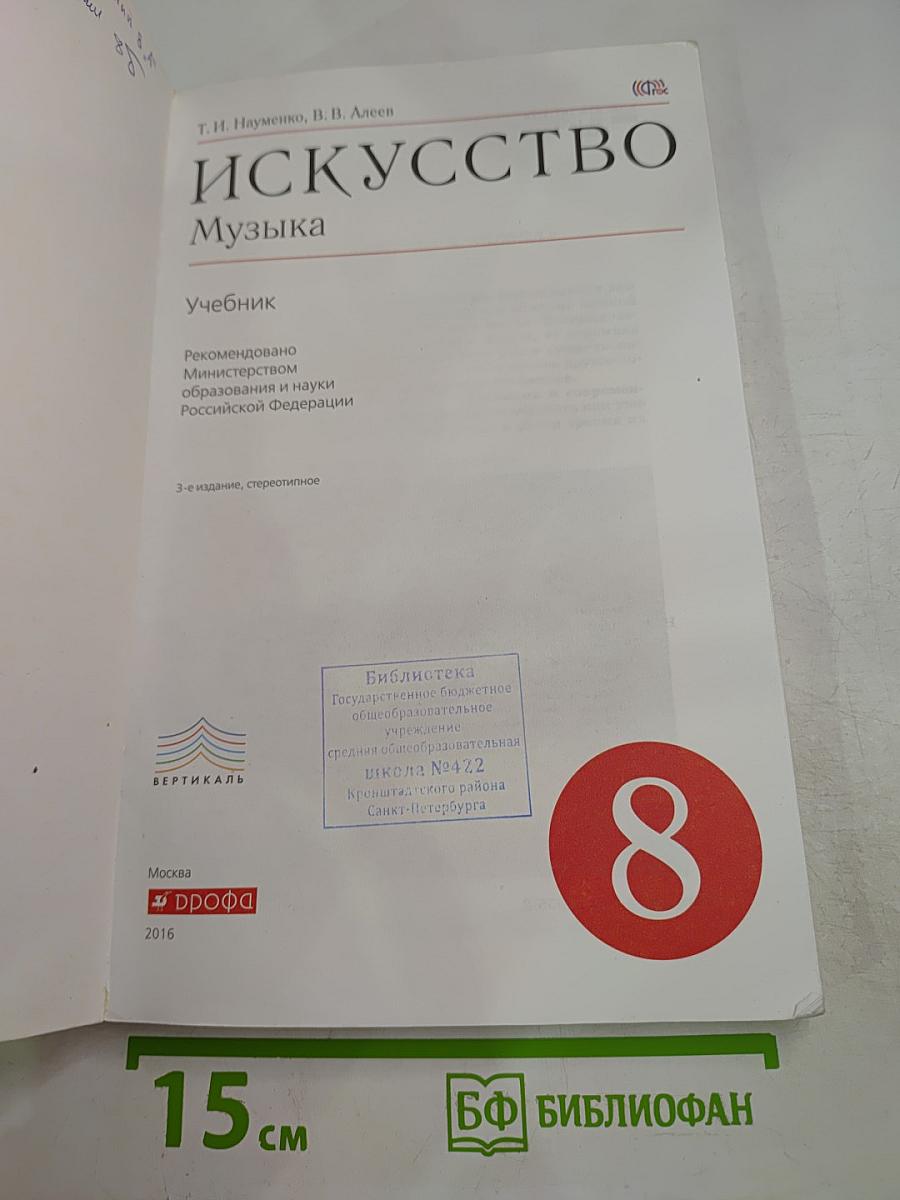 Искусство Музыка, 8 класс
