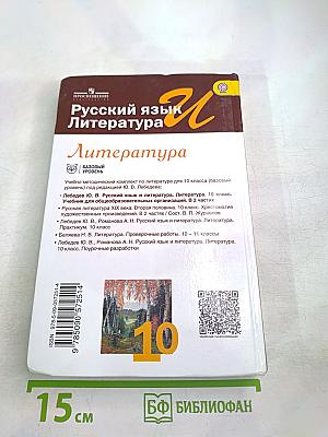 Литература. 10 класс. Часть 1. Базовый уровень