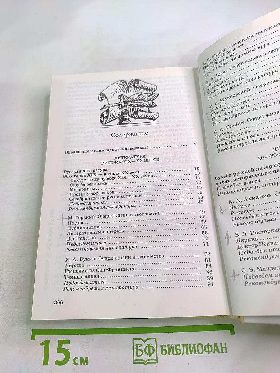 Литература. 11 класс. Учебник. Часть первая