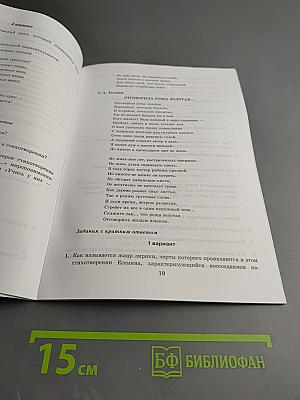 Тесты по литературе. Часть 2. 9 класс