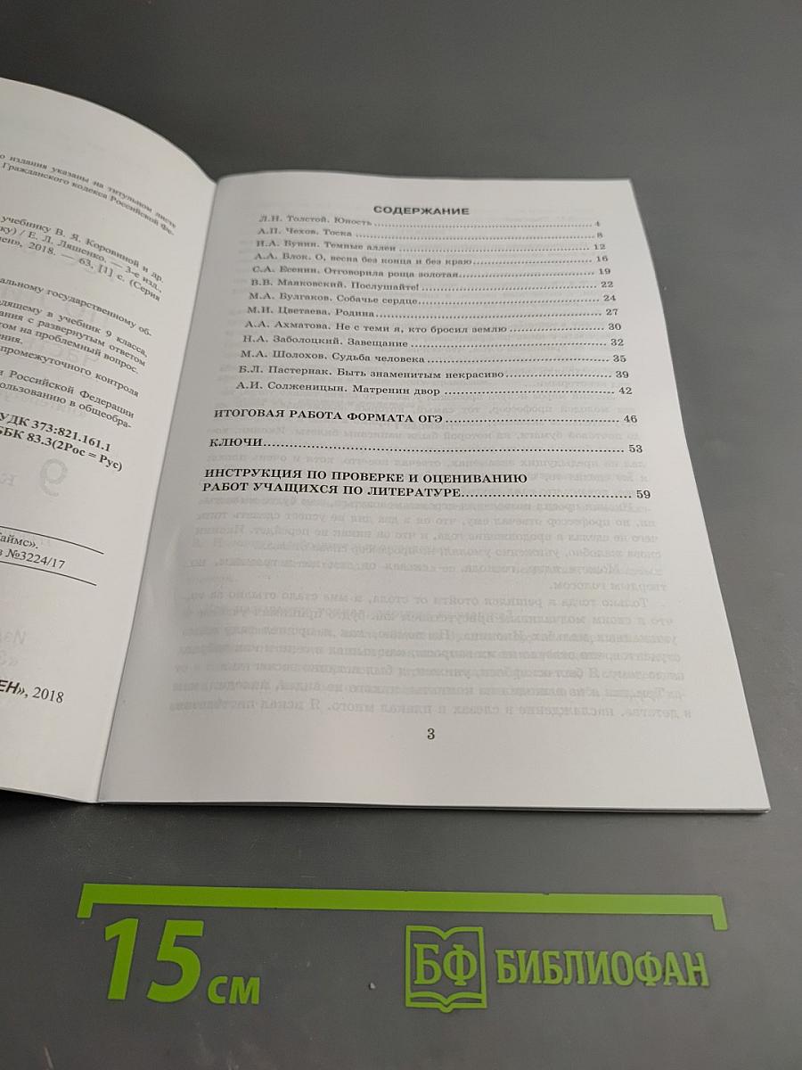 Тесты по литературе. Часть 2. 9 класс