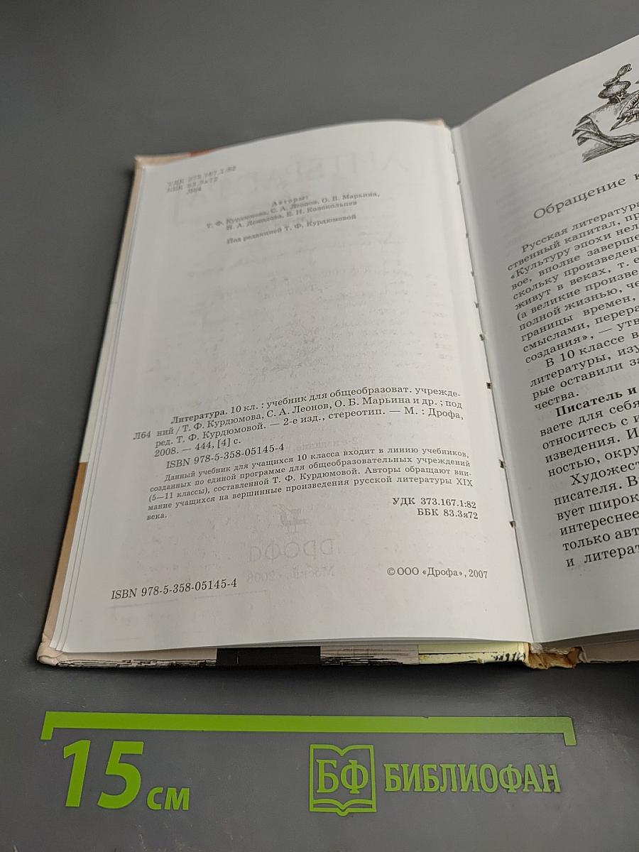 Литература 10 класс