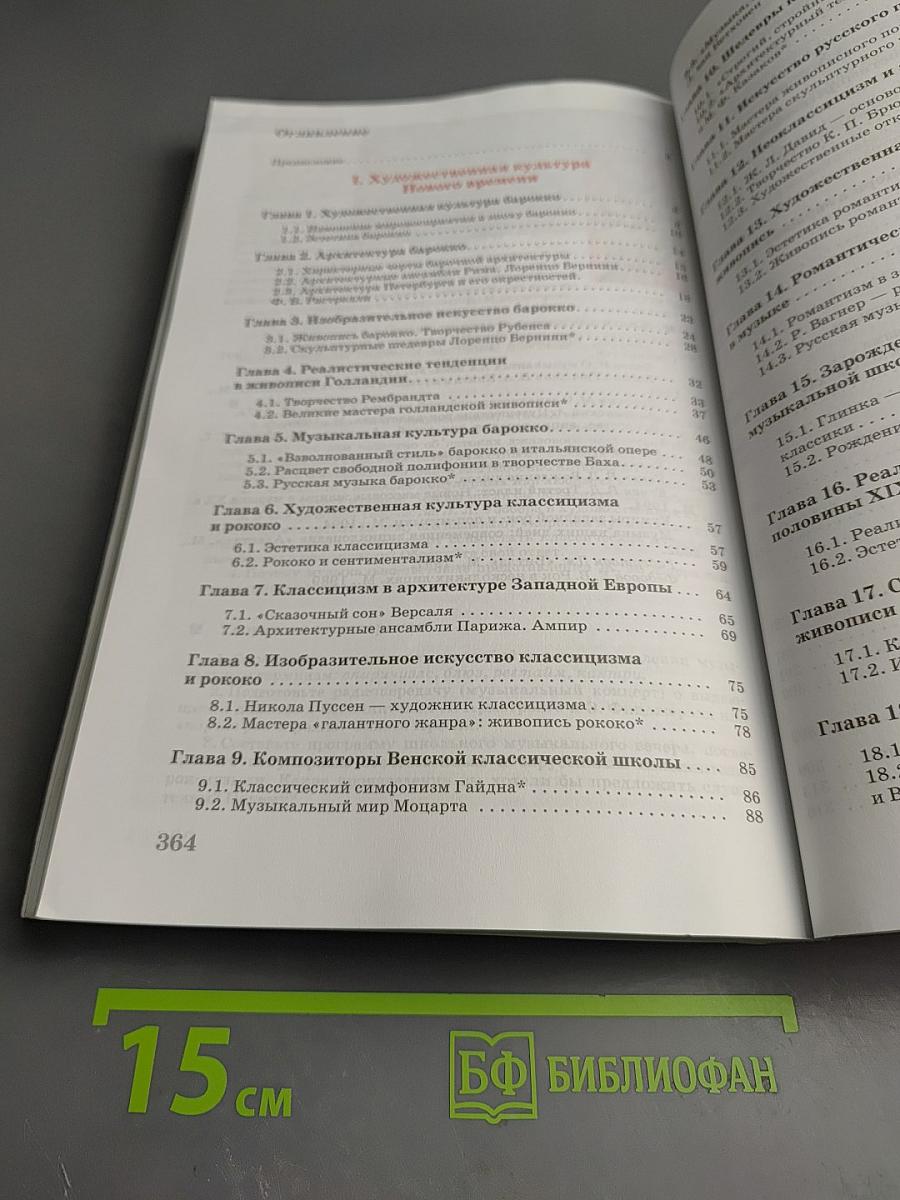 Мировая художественная культура. От XVII века до современности. 11 класс