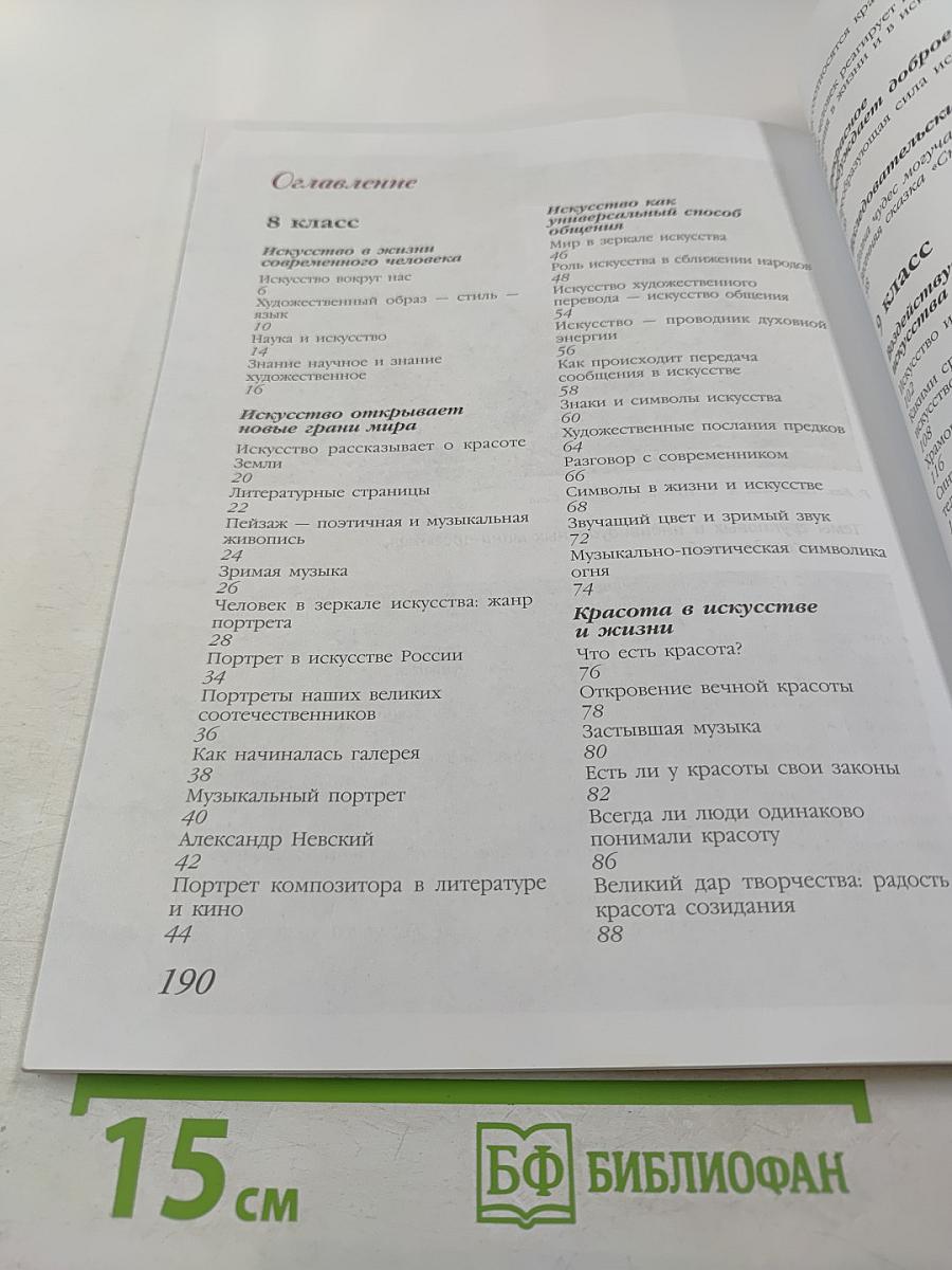 Искусство 8–9 классы