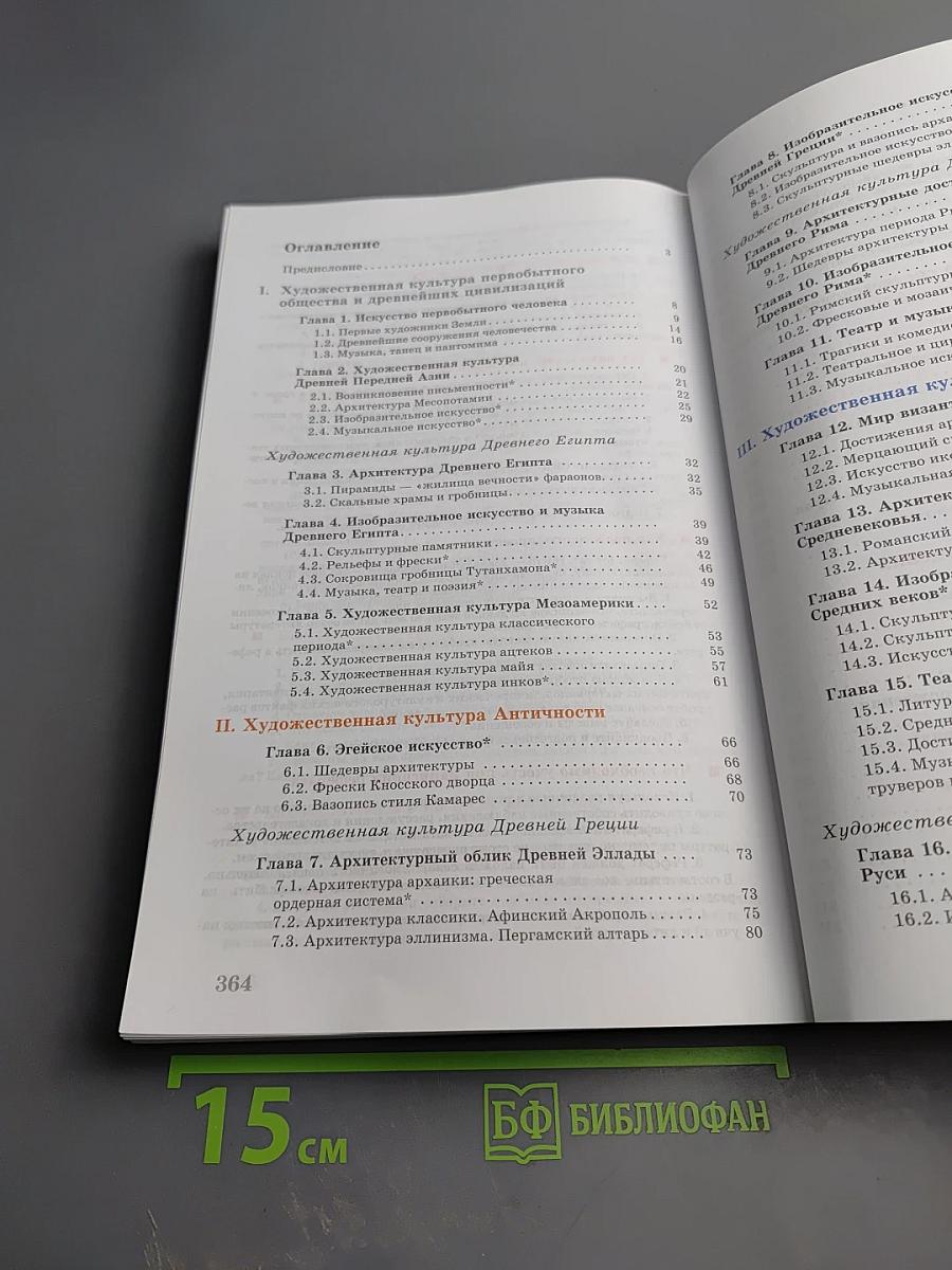 Мировая художественная культура. От истоков до XVII века. 10 класс. Базовый уровень