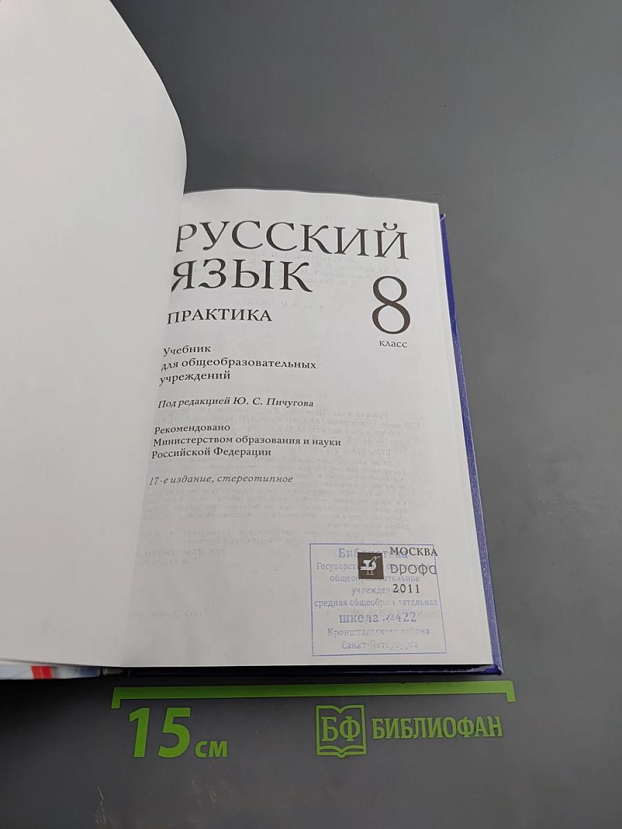 Русский язык. Практика. 8 класс