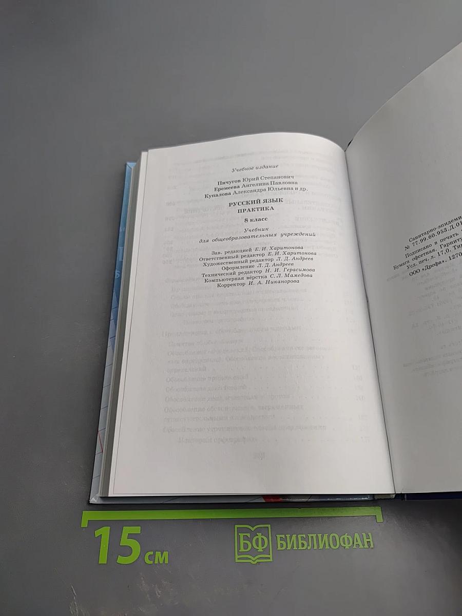 Русский язык. Практика. 8 класс
