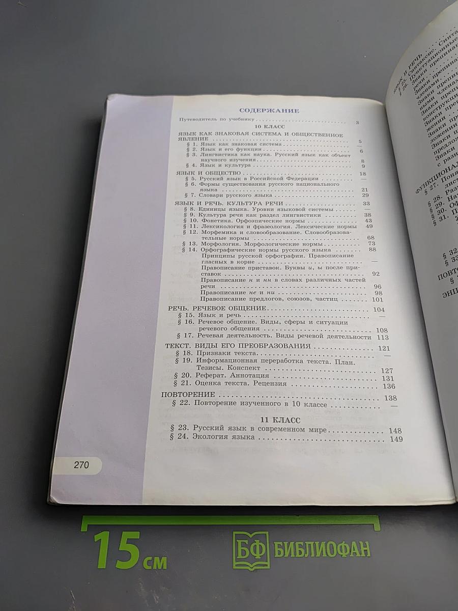 Русский язык 10-11 классы