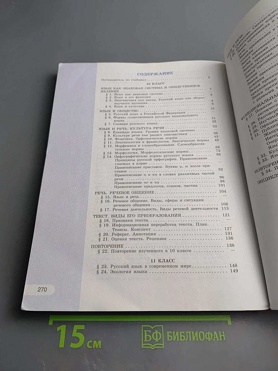 Русский язык 10-11 классы