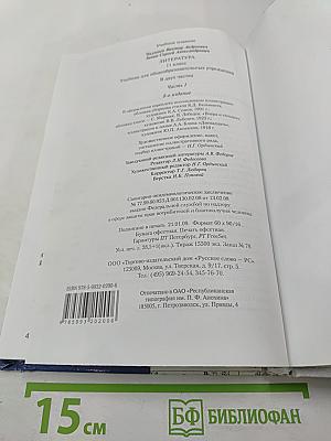 Литература. 11 класс. Часть 1
