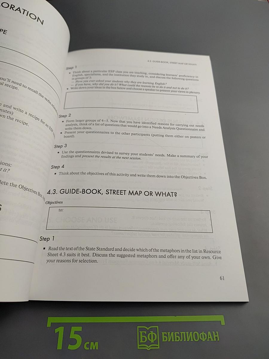 ESP Teacher Development Course: Participant's book