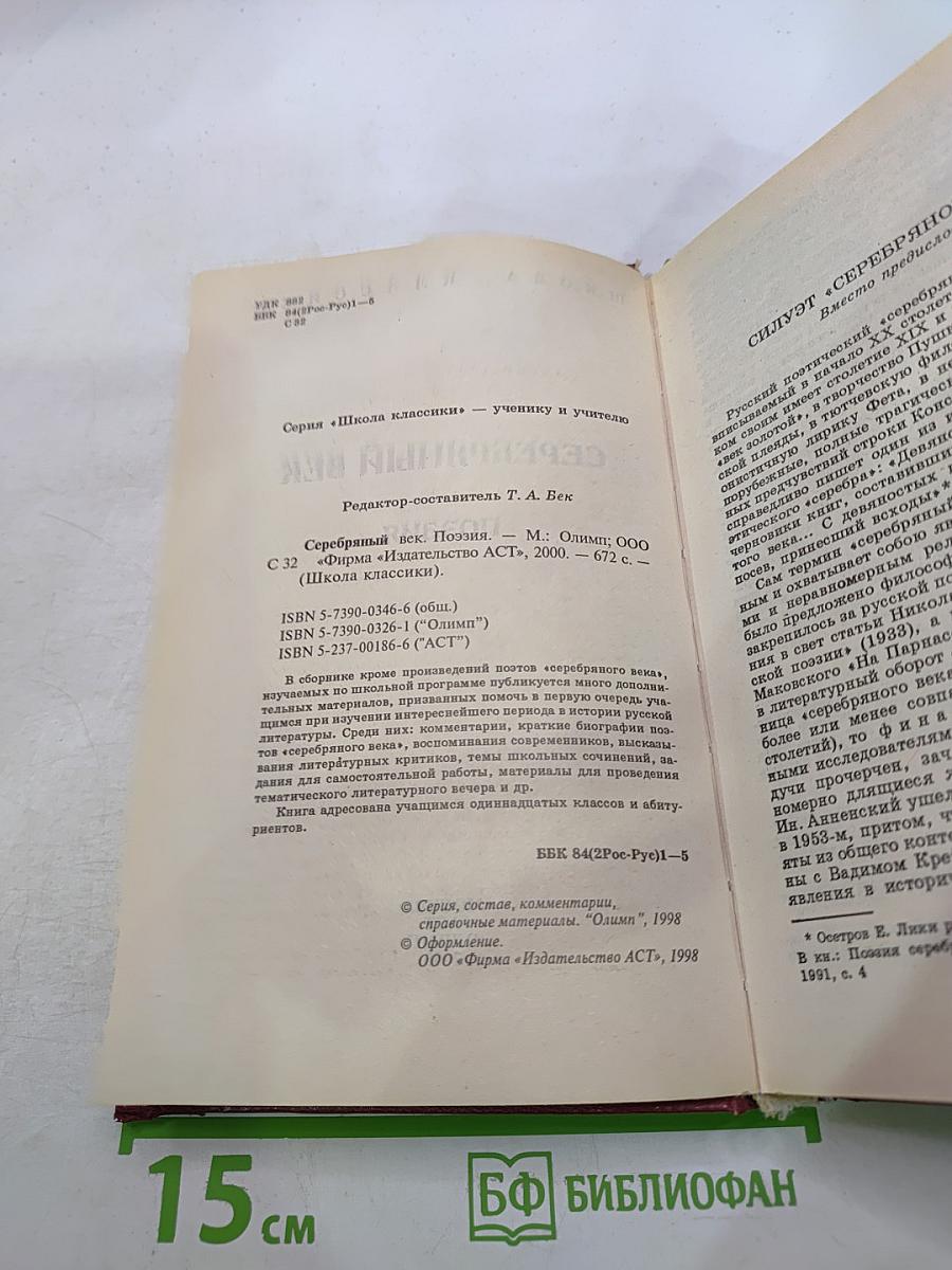 Серебряный век. Поэзия