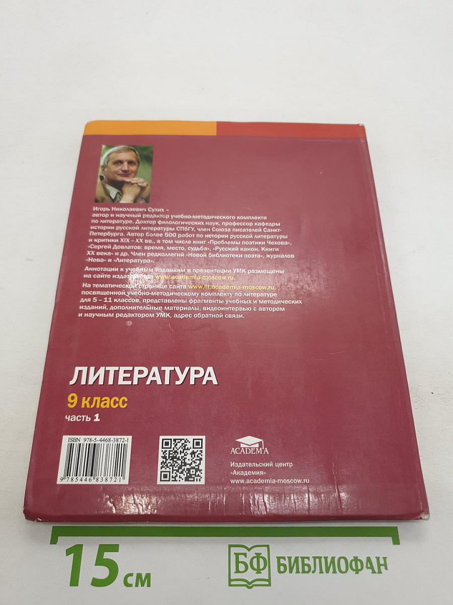 Литература. Учебник для 9 класса. В двух частях. Часть 1