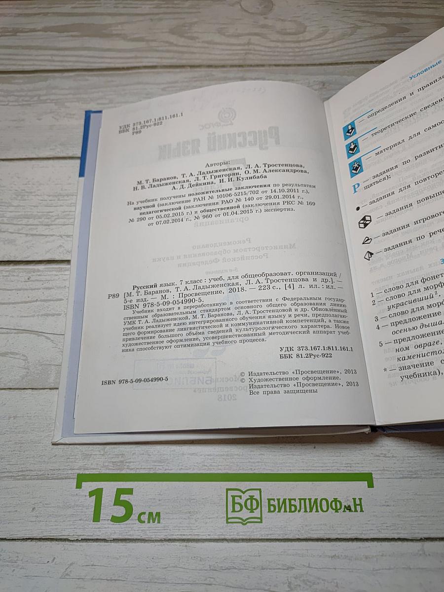 Русский язык. 7 класс