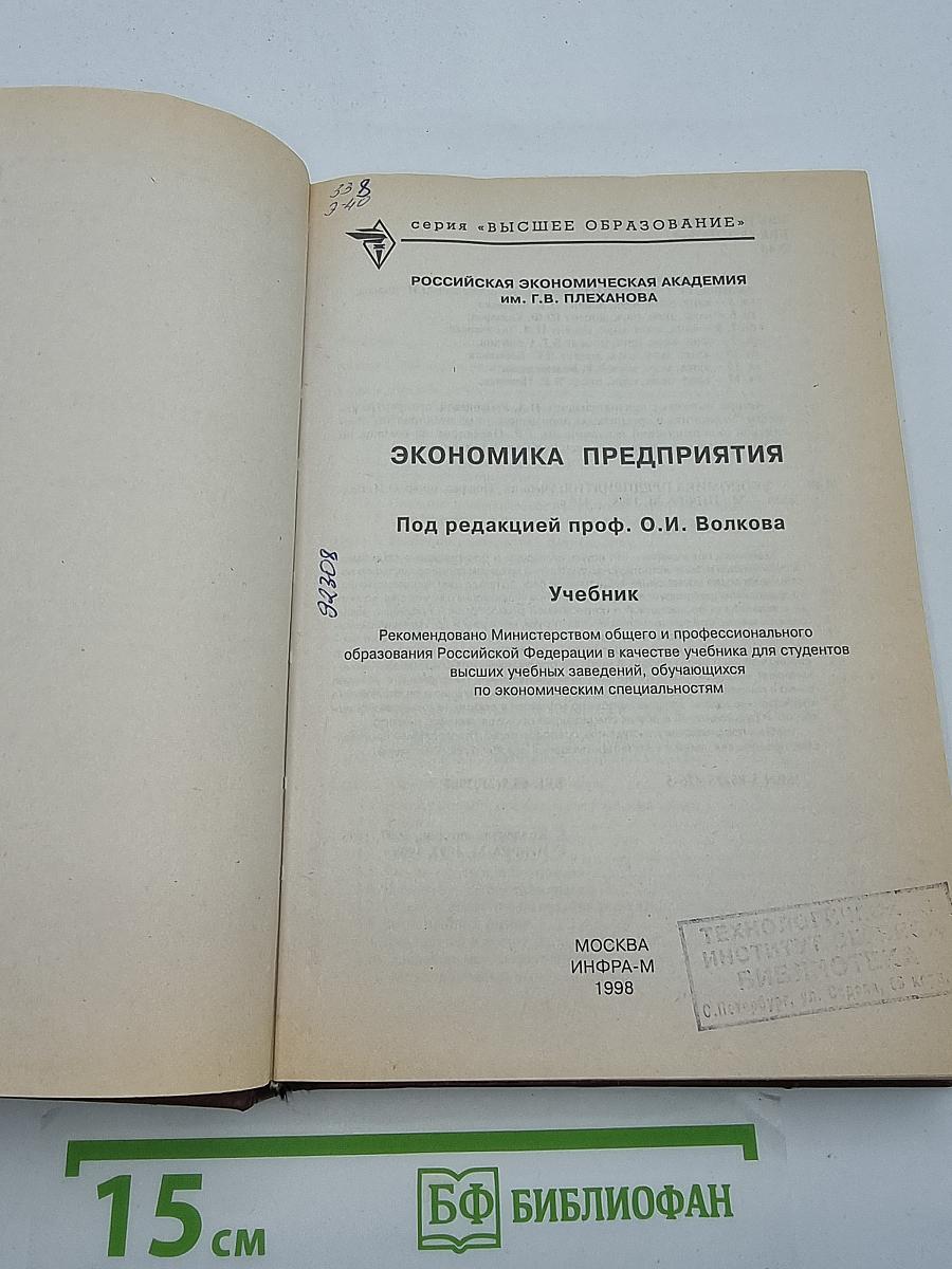 Экономика предприятия