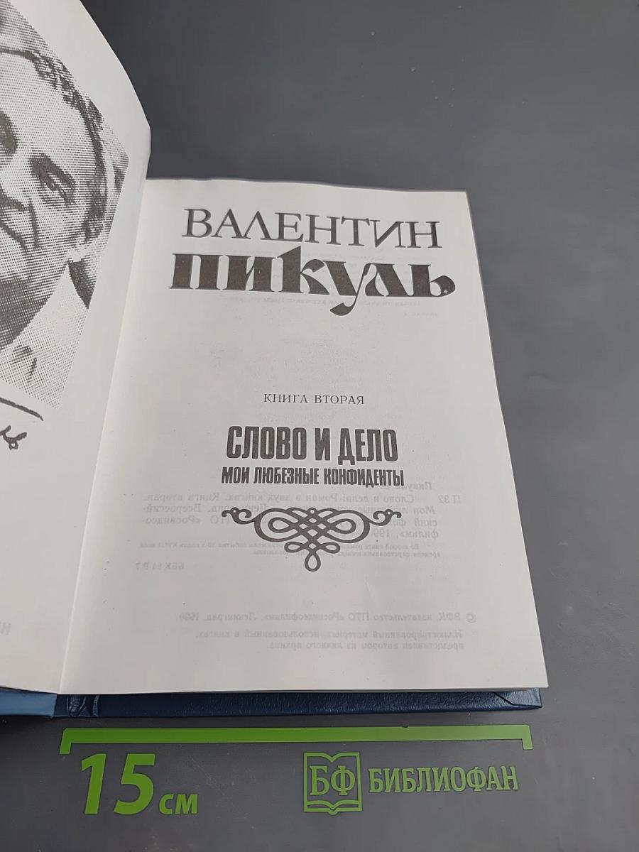 Слово и дело. Мои любезные конфиденты. Книга вторая