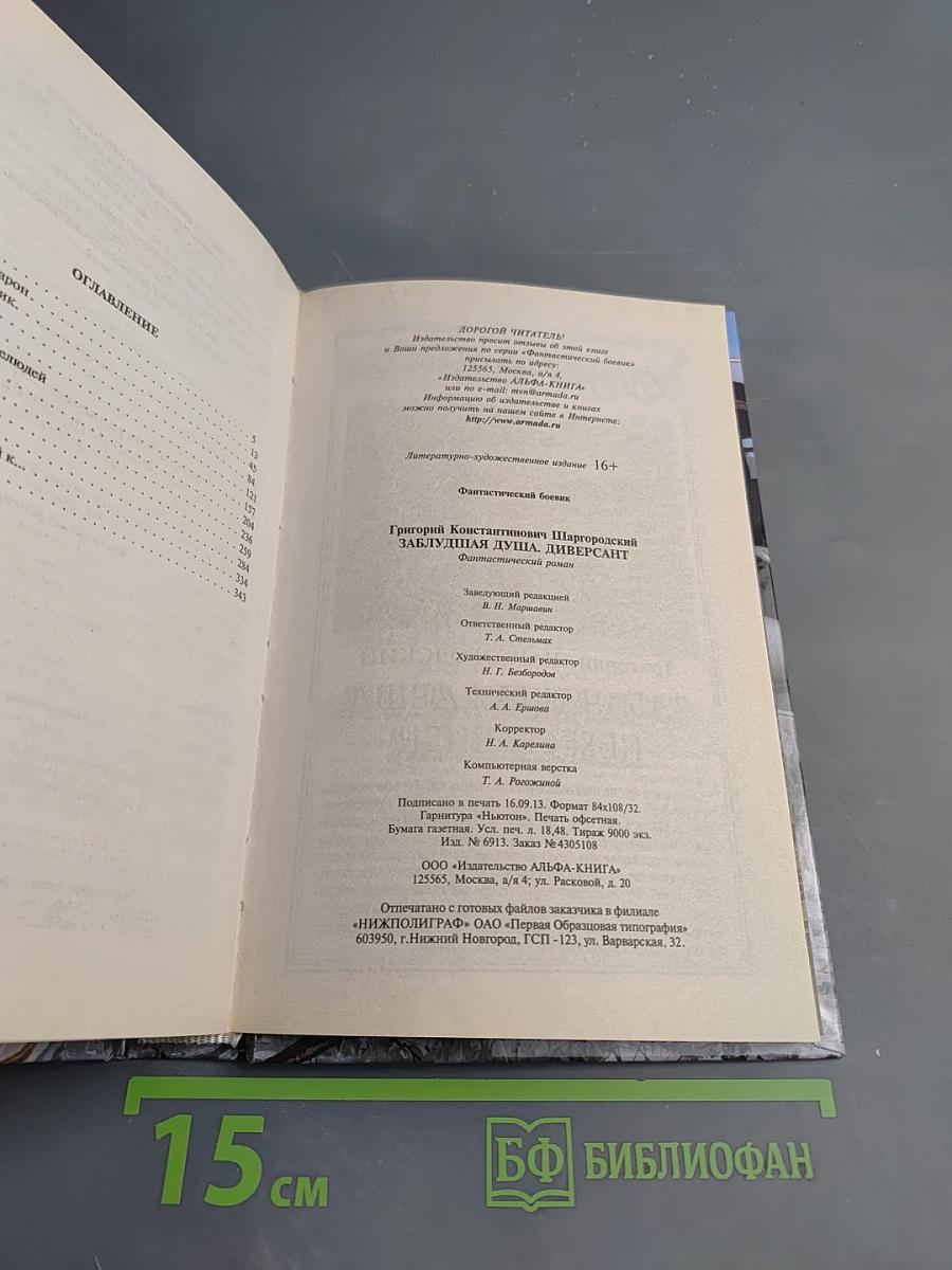 Заблудшая душа. Диверсант