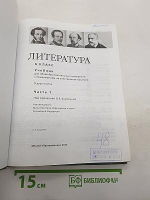 Литература. 6 класс. Учебник. Часть 1
