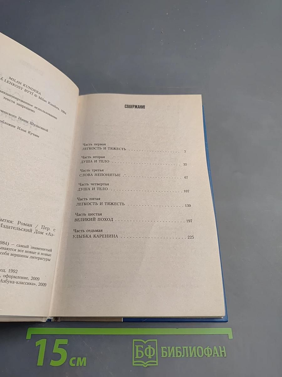 Невыносимая легкость бытия