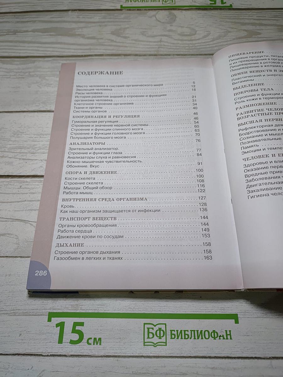 Биология. Человек. 8 класс