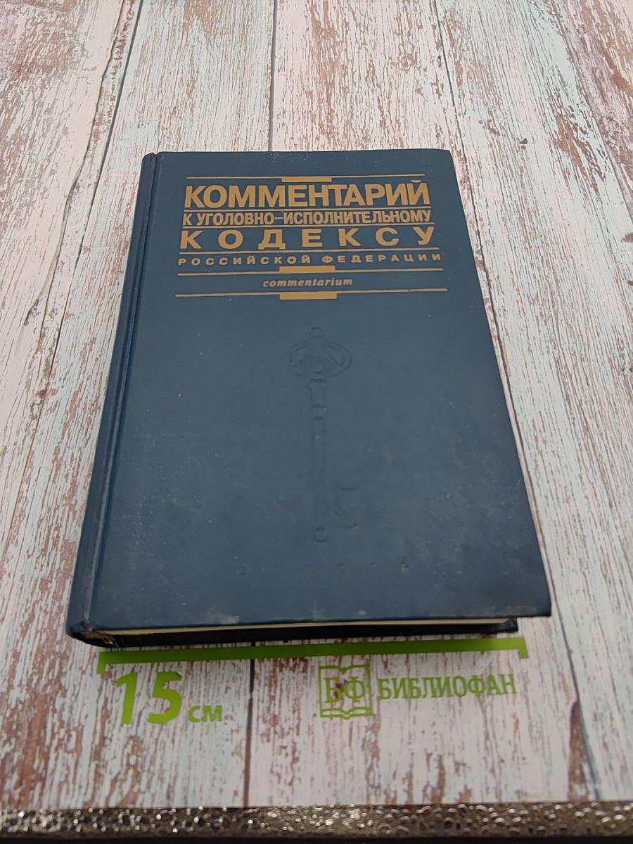 Комментарий к Уголовно-исполнительному кодексу Российской Федерации