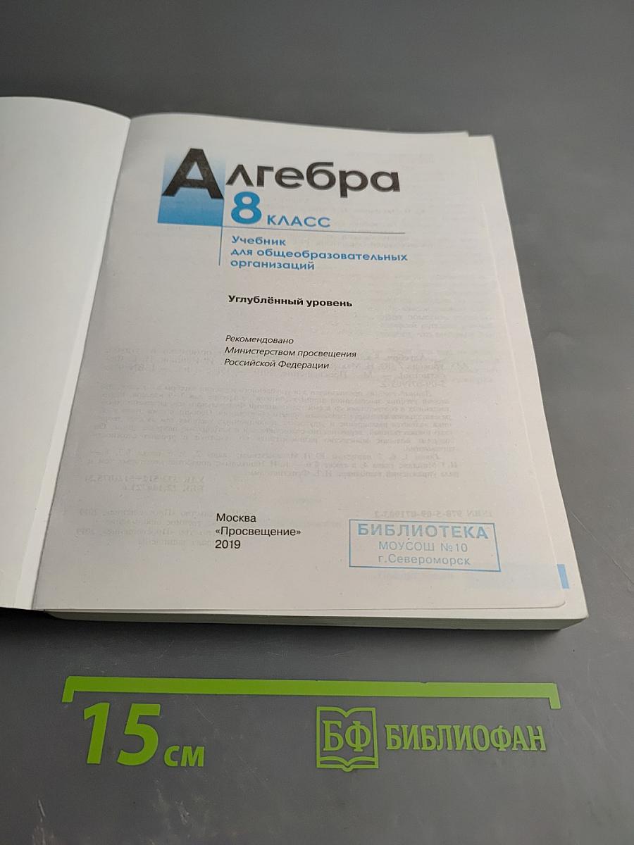 Алгебра 8 класс. Углубленный уровень
