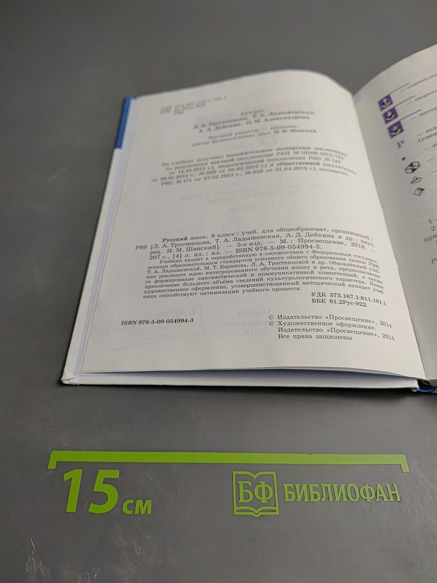 Русский язык 9 класс