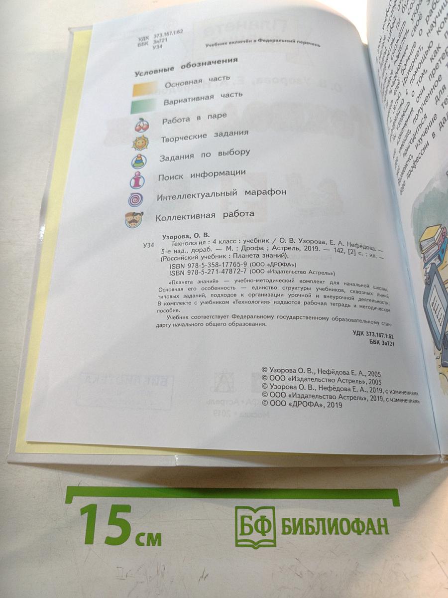 Технология 4 класс