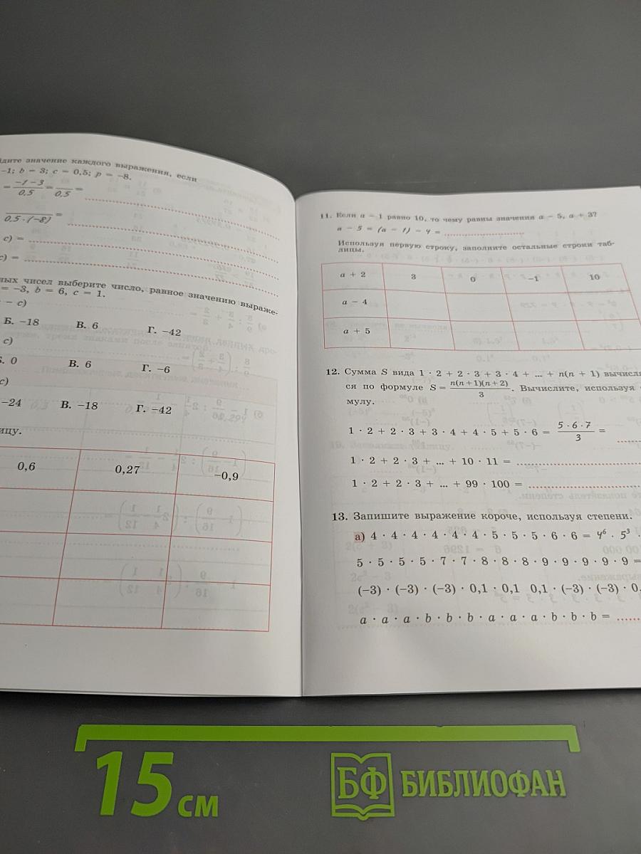 Алгебра. Рабочая тетрадь. 7 класс