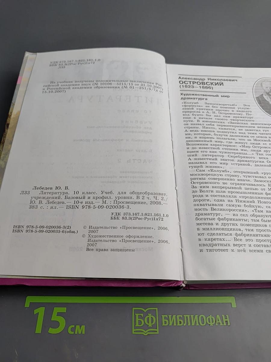 Литература 10 класс, Часть 2