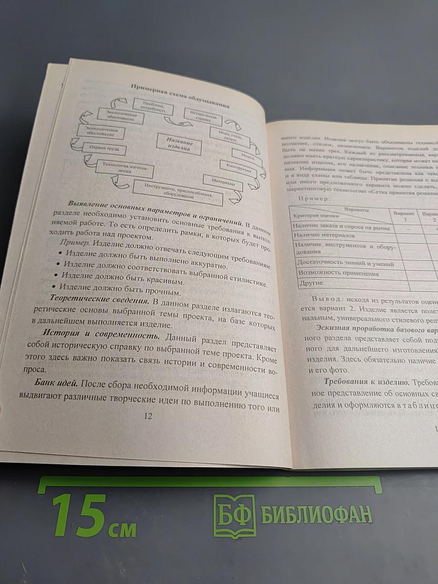 Технология. Организация проектной деятельности 5-9 классы
