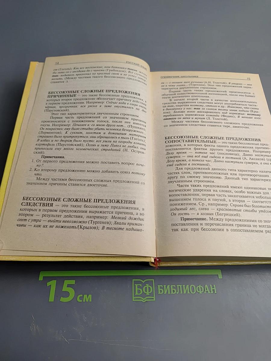 Русский язык. Справочник школьника