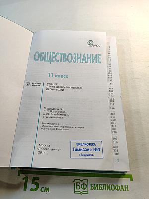 Обществознание. 11 класс. Базовый уровень