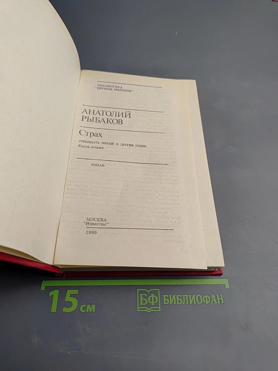 Страх (Тридцать пятый и другие годы). Книга вторая