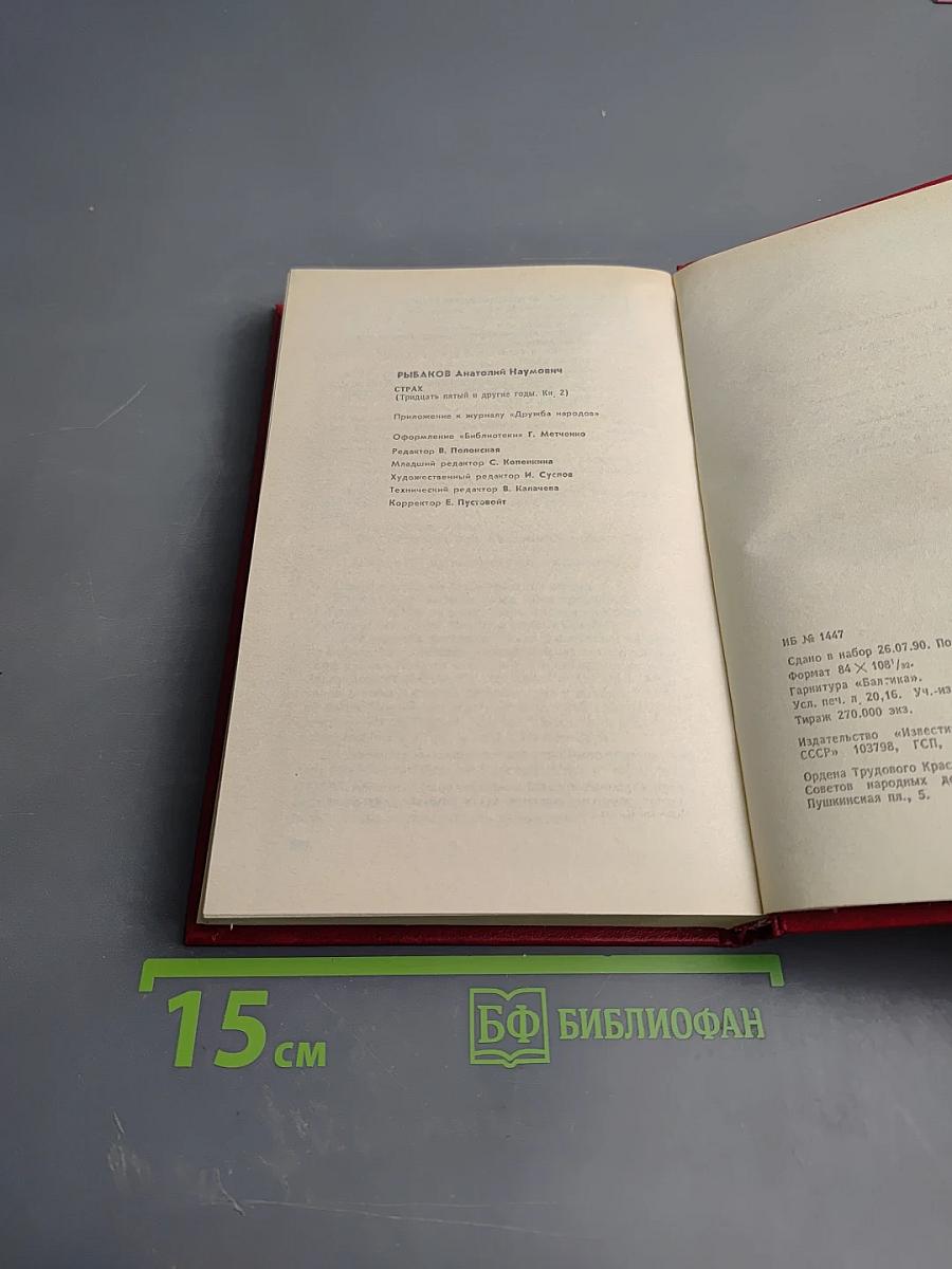 Страх (Тридцать пятый и другие годы). Книга вторая