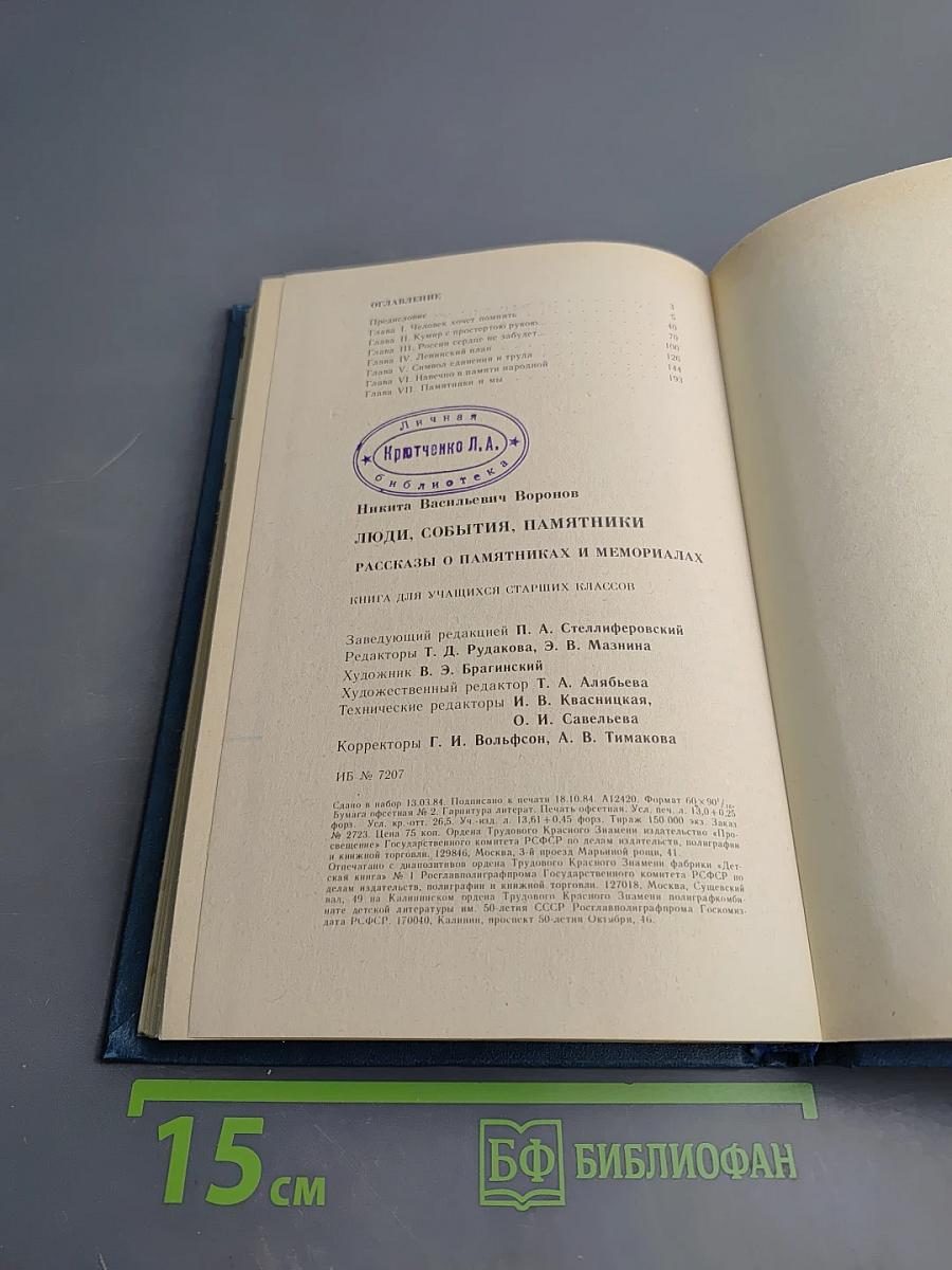 Люди, события, памятники