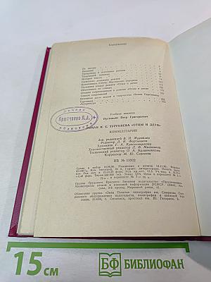 Роман И.С.Тургенева «Отцы и дети» Комментарий