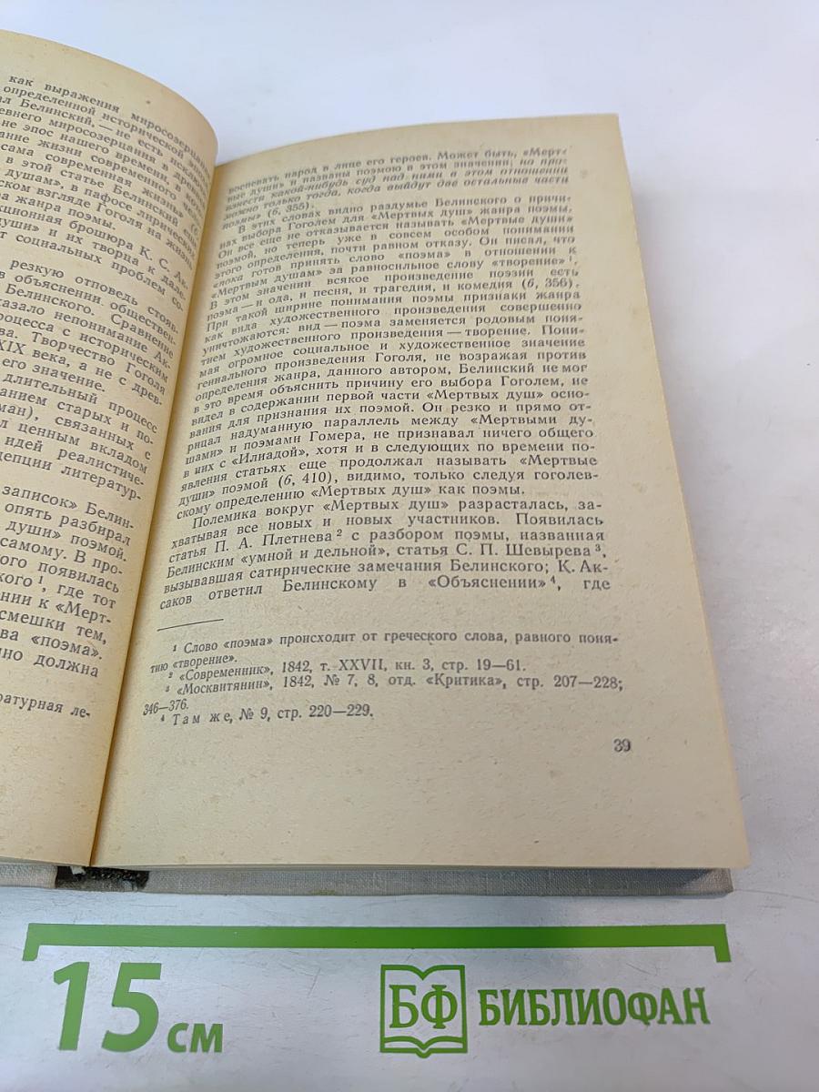 Поэма Н.В. Гоголя "Мёртвые души". Комментарий