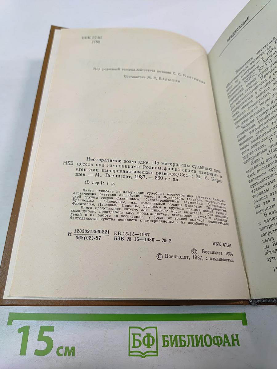 Неотвратимое возмездие