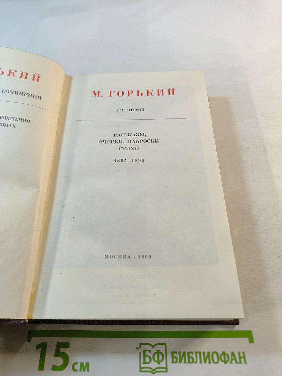 Художественные произведения. Том второй. Рассказы, Очерки, Наброски, Стихи 1894–1896