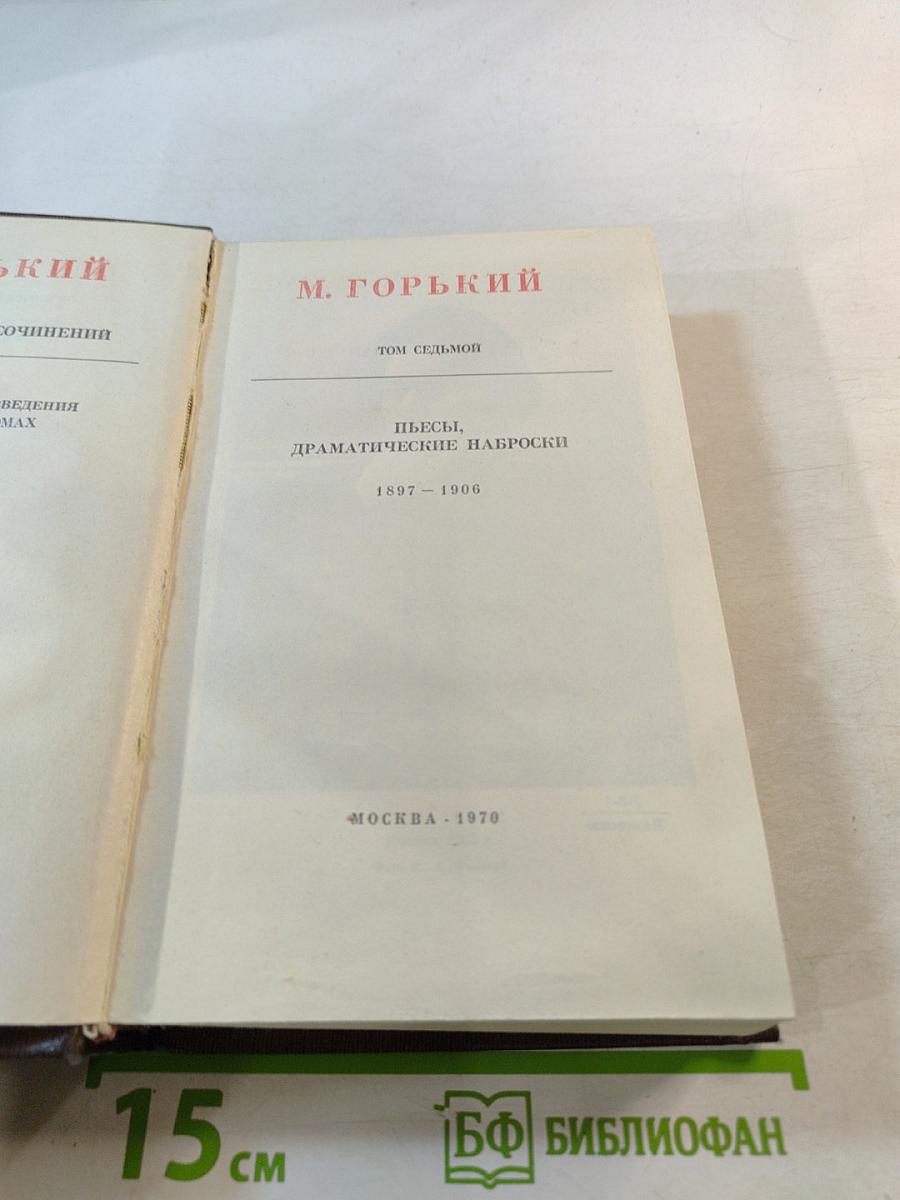 Пьесы, драматические наброски 1897-1906 (Том седьмой)