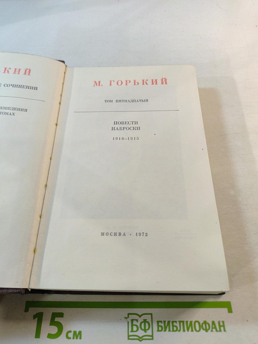 Собрание сочинений. Том пятнадцатый. Повести. Наброски. 1910-1915