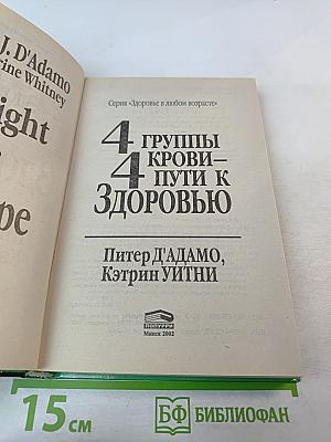 4 группы крови – 4 пути к здоровью