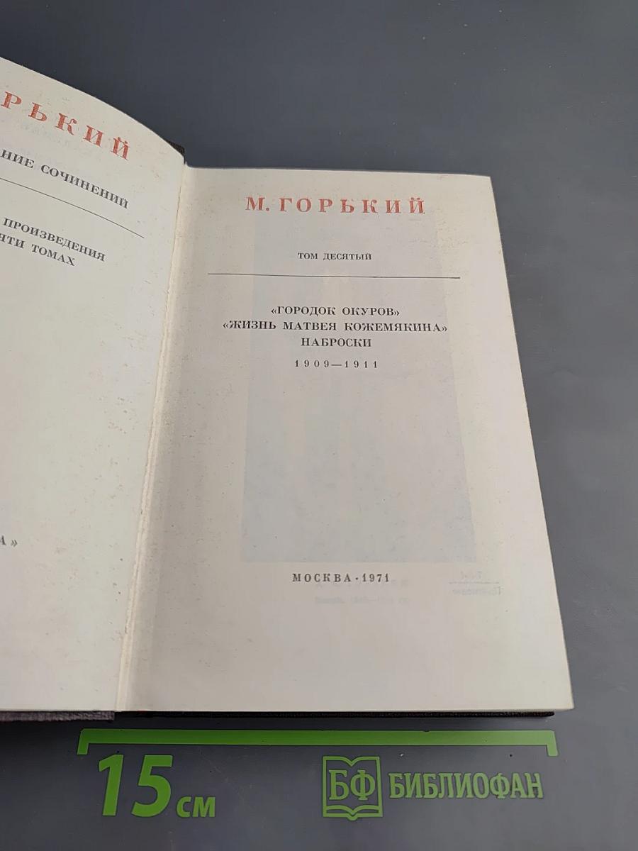 Собрание сочинений. Том десятый. Город Окуров. Жизнь Матвея Кожемякина. Наброски
