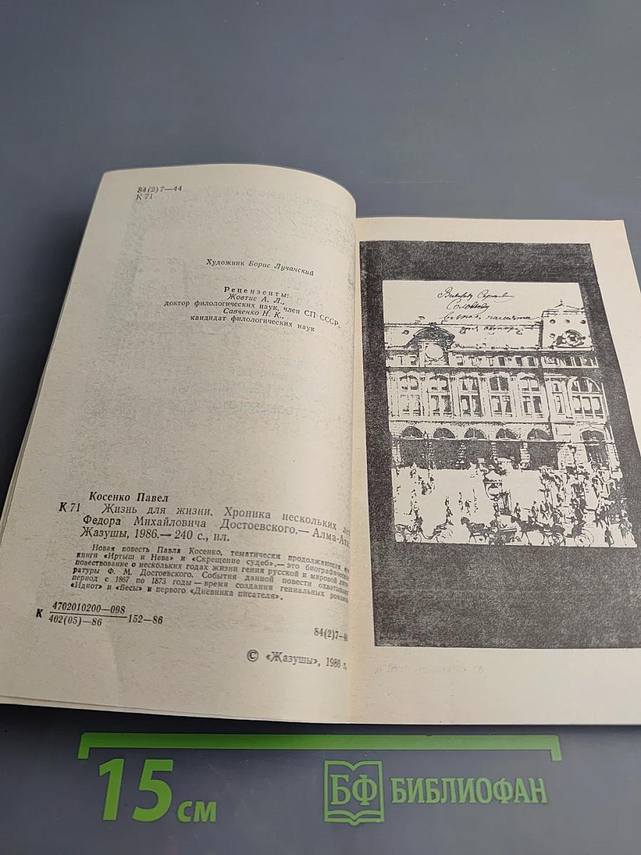 Жизнь для жизни. Хроника нескольких лет Федора Михайловича Достоевского