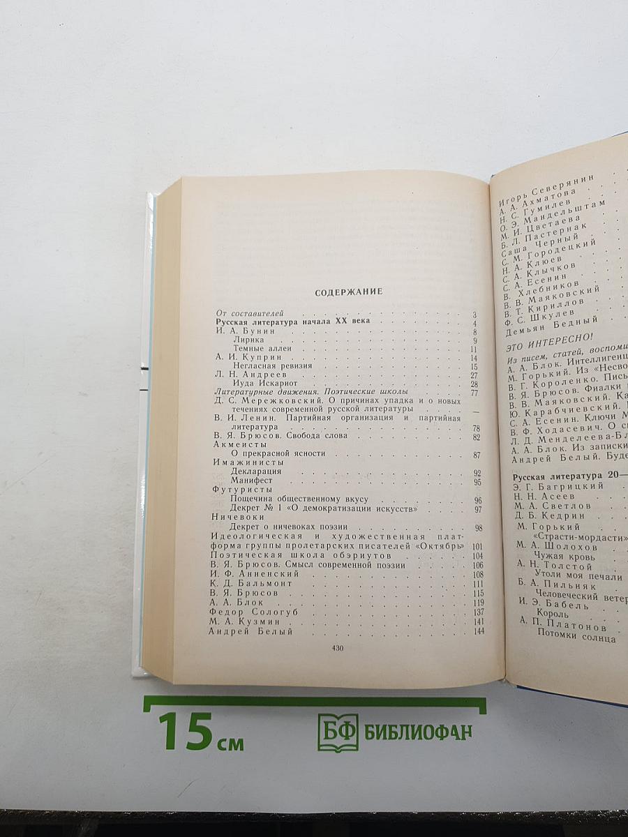 Русская литература XX века. Хрестоматия. 11 класс. В двух частях. Часть 1