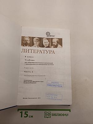 Литература. 9 класс. Учебник. Часть 2