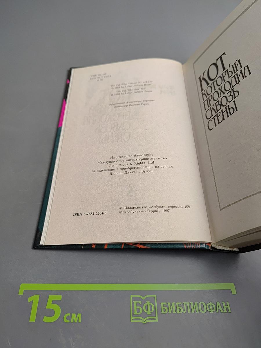 Кот, который проходил сквозь стены