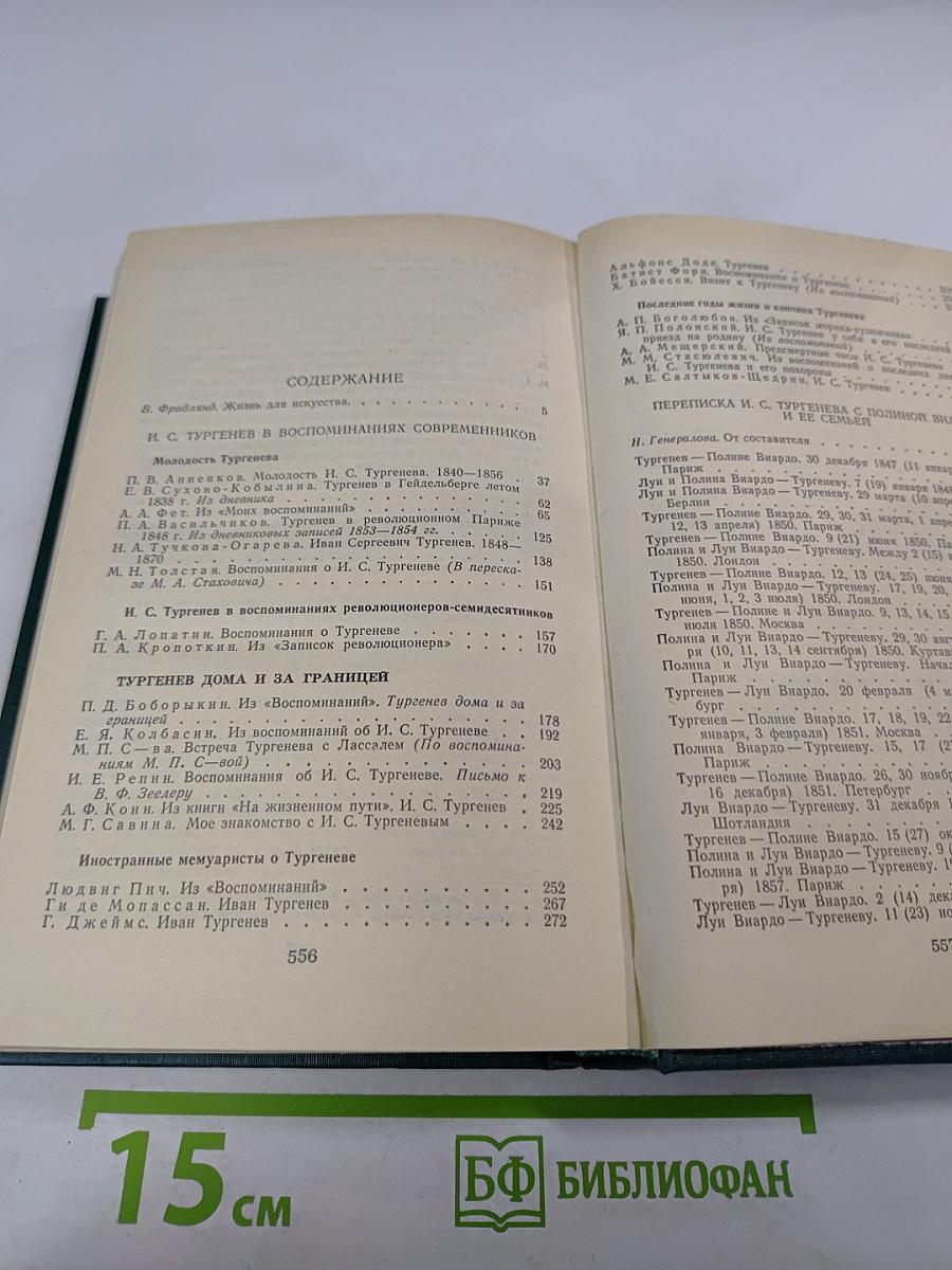 И.С.Тургенев в воспоминаниях современников. Переписка И.С.Тургенева с Полиной Виардо и ее семьей